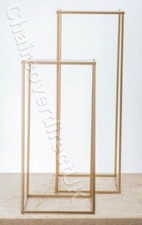 100cm gold rectangle - gold, metal