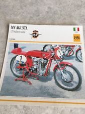 Mv Agusta 125 Bialbero Factory 1956 Motorcycle Card Collection Atlas Italy