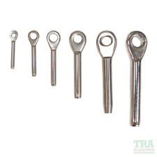 Stainless Steel Wire Rope Swage Eye Terminal AISI 316 Rigging Marine Deck NEW