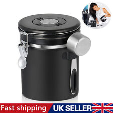 Coffee Canister Airtight Steel Vacuum Storage Bean One-way Container Stainless f