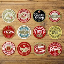 12 Liverpool Football Beer Mat Coasters Retro Gift Present Pack - New