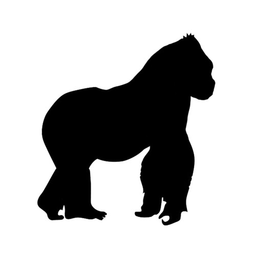 Gorilla animal vinyl decal - animal,