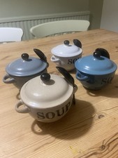Set Of  Four Ceramic Soup