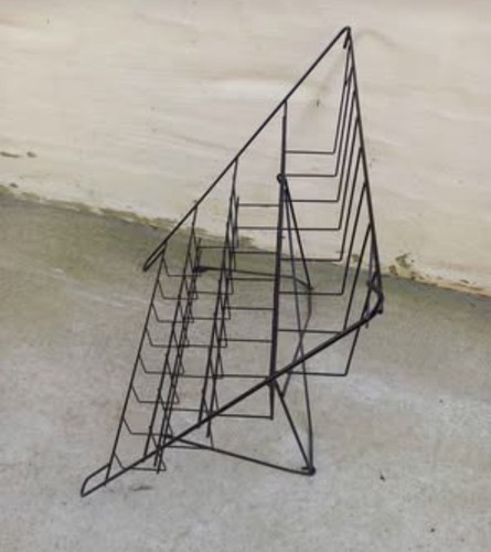 Metal display rack stand 54cm - metal,