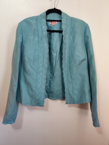 Monsoon duck egg blue linen - , &