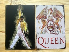 2 x RETRO METAL SIGNS  A4 30cm