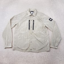 Weekend Offender Mens Jacket Large Grey Overshirt Shimmer Casual Mod Liam Field