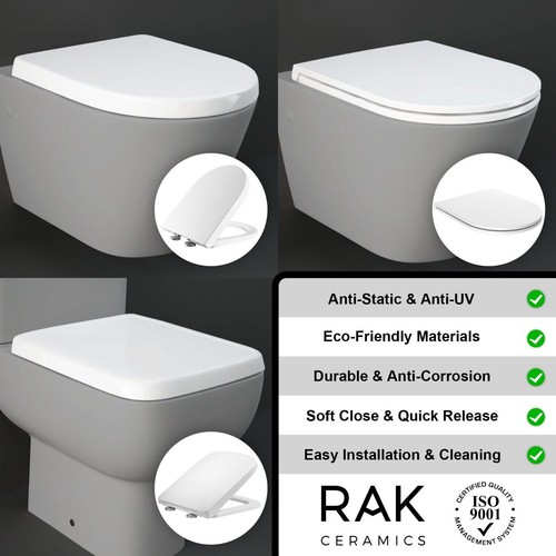 Rak toilet seat soft close - toilet,