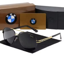 BWM Luxury Polarized Sunglasses Men UV400 Anti-Glare Retro Flight  Driving