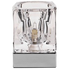 Glass Chrome Touch Table Lamp