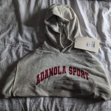 Adanola AS Raw Hem Crop Hoodie