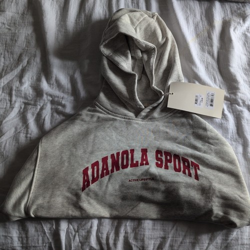 Adanola raw hem crop hoodie - adanola,