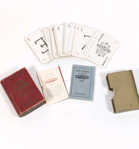 Vintage lexicon card - game, 1935