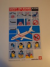 Edelweiss Airbus A320 1198-23695 Safety Card