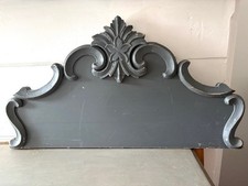 Single Wooden Carved Headboard
