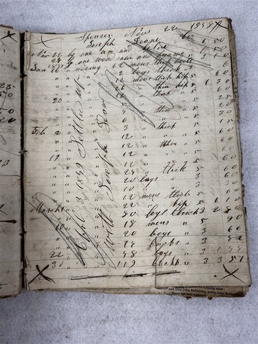 Antique scrap book 1898 ledge - scrap,