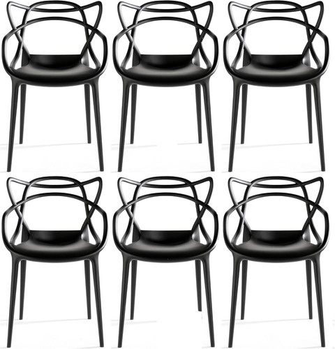 Black master dining chairs - master,