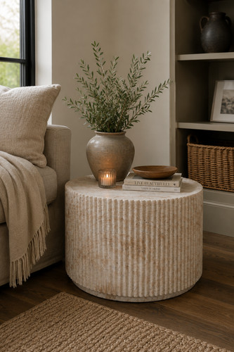 Large stone effect round - large,