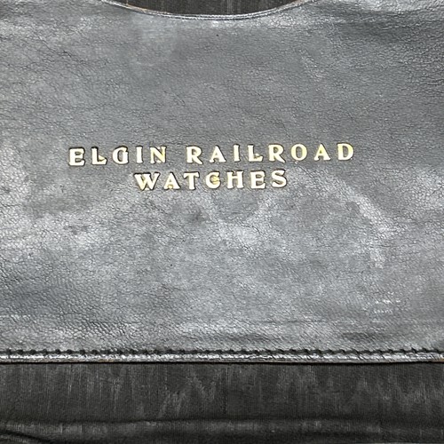 Vintage large leather - vintage, elgin