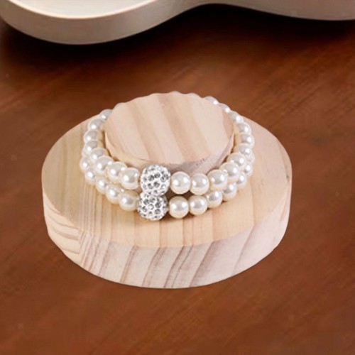 Wooden bracelet display stand - wooden,