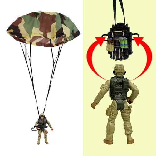 Parachute toy military - toy, soldier