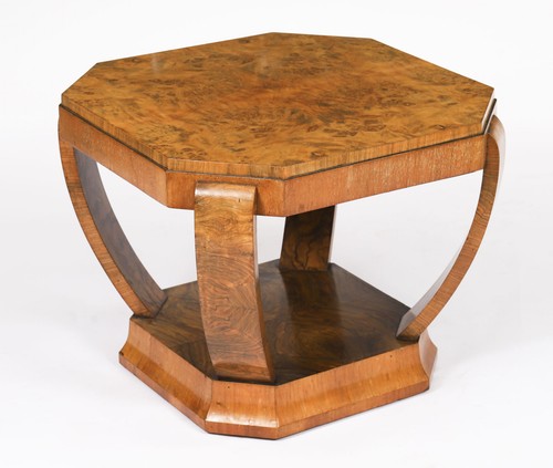 Antique art deco burr - burr, walnut