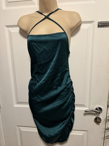 Women green satin ruched - women’s,