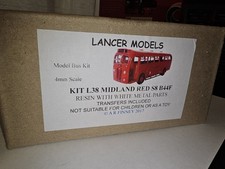 Lancer Models L38 Midland Red Bmmo S8 1:76 Scale Resin Bus Kit