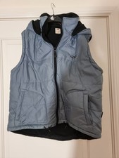 Trespass ladies Padded Gilet Body Warmer with detachable hood Size L slate