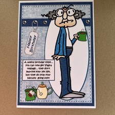 Handmade funny birthday card - funny,