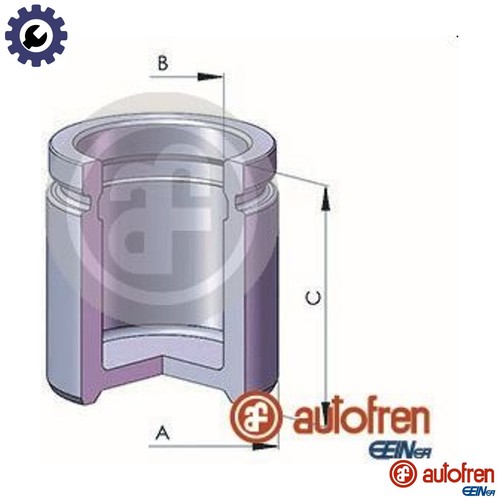 Piston brake caliper d025250 - brake,