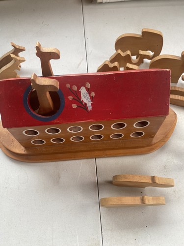 Vintage wooden noah - wooden, ark