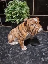 Rare Goldscheider brindle Bull Dog  Porcelain Figure .