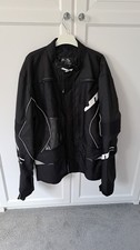 JT Racing Six days Waterproof Jacket Large Black white logo Very good condition