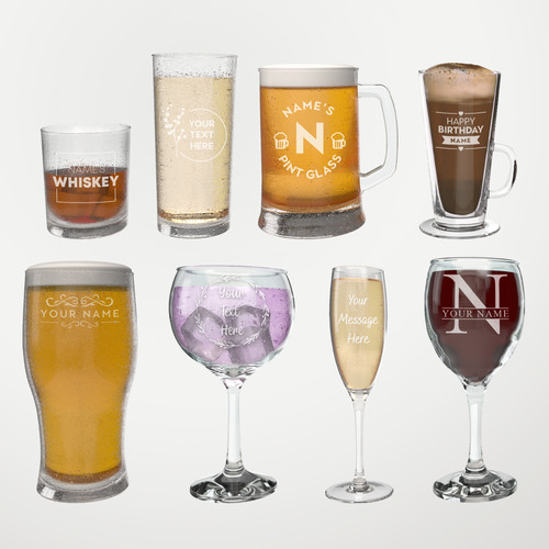 Personalised glass engraved - personalised,