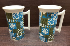 2x tivoli portmeirion mugs cups 1st 13cm