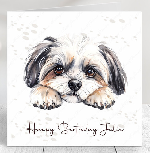 Personalised shih tzu dog - personalised,
