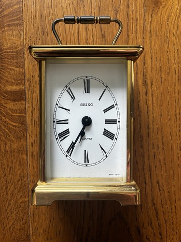 Seiko vintage brass mantel - seiko,