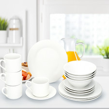 White Breakfast Set 16 pc