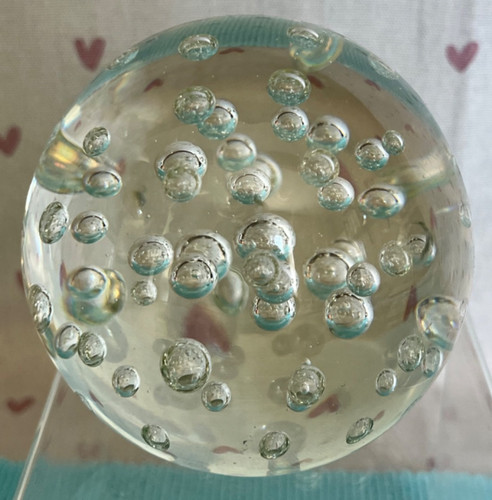 Round glass bullicante - glass,