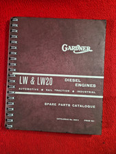 GARDNER : LW & LW20 Diesel Engine : Spare Parts Catalogue : Very Good Clean Cond