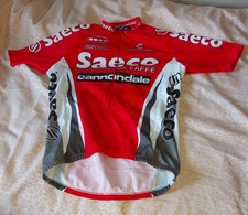 Saeco Cannondale Vintage Cycling Jersey - Short Sleeve. Very Little Used