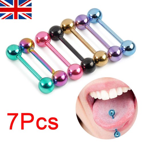 7pcs colorful steel - bar, tongue