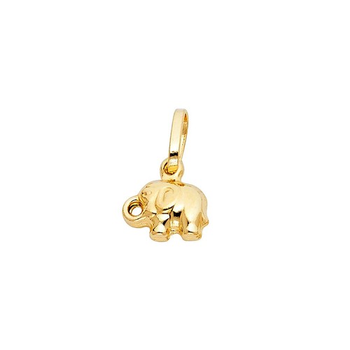 14k yellow gold elephant - 14k,
