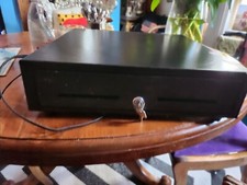 POS Cash Drawer Register Heavy Duty Removable Cash Tray Till Draw 4Bills &Coins