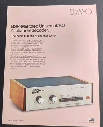 Vtg original 1970s bsr - vtg,