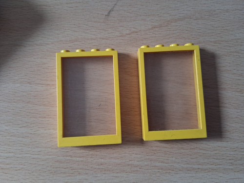 Lego window frame and glass - and,