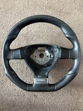 VW GOLF R32 MK5 2005 - 2009 LEATHER STEERING WHEEL R32 BADGE OEM