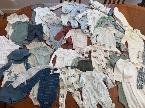 Newborn boy clothes lot - lot, 52+
