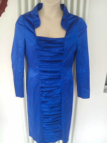 Frank usher blue satin - blue,